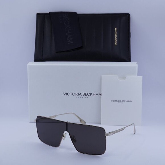 Victoria Beckham VB238S 701 Shield Sunglasses – Gold/Smoke - Picture 5 of 10